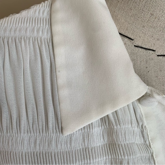 Vintage 90s y2k Vivienne Tam White Pleated Tunic Top Dress Miyake - Picture 9 of 11